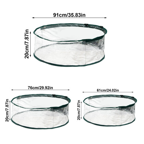 Saco transparente com zíper para guardar guirlandas de Natal (1 peça) 2