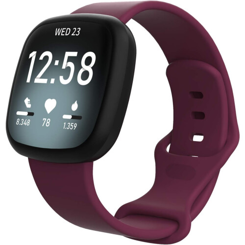 Cinturino in morbido silicone per Fitbit Versa4/3 e Sense. 1
