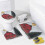 Ensemble de rideau de douche Red Barn Snowy Winter 4 pièces avec 4