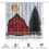 Ensemble de rideau de douche Red Barn Snowy Winter 4 pièces avec 2