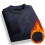 Pull thermique doublé polaire pour homme, maille classique décontractée 4