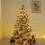 Flocked Pre-lit Christmas Tree with LED Lights 23.62 Inch 6