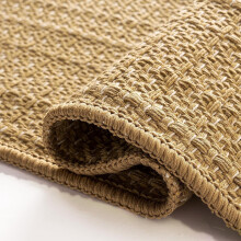 Tapis tressé à poils ras tissé à la main 90 x 150 cm Lavable en machine