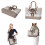 Set van PU-leer met teckel- en vlinderprint 2
