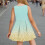 Robe d'été sans manches à sequins pour filles, col rond, coupe ajustée 6