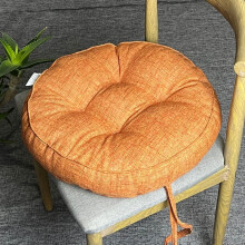 Okrúhle vankúše na stoličky, jednofarebné, 2 ks, priemer 40 cm
