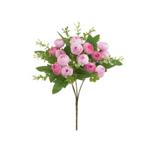Flori artificiale de mătase cu muguri de ceai de camelie, 29 cm