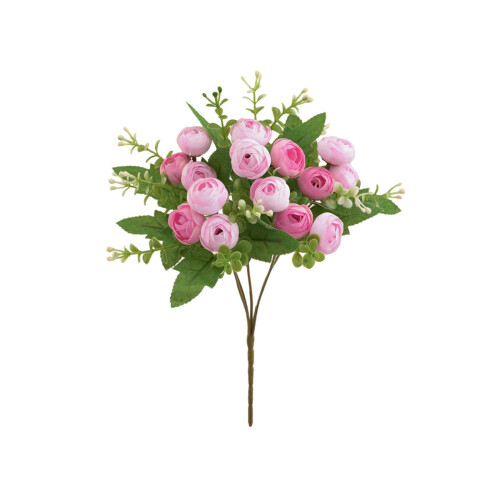 Flori artificiale de mătase cu muguri de ceai de camelie, 29 cm