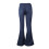 Dames denim micro trompetbroek met hoge taille 3