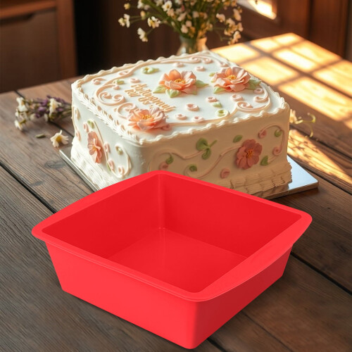 Silikon brødform, nonstick 13,5 x 13,5 x 5,6 cm 2