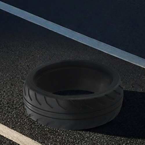 Anvelopă pentru scuter electric, cauciuc solid de 5 inch, negonflabilă 2