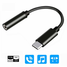 USB-C til 3,5 mm lydadapter, sort