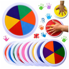 Tintapárnák6 színben bélyegzőkészítéshez és Montessori tanuláshoz
