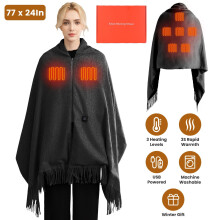 Electric Heated Throw Blanket 77x24 inch 3 Heat Levels