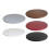 Wasserdichte, elastische, runde Tischdecke, Grau, 36 Zoll 7