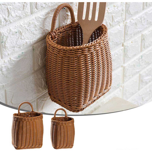 Ensemble de 2 paniers de rangement muraux