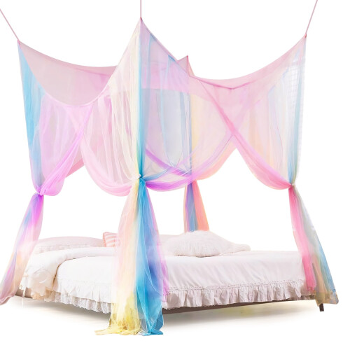 Mosquiteiro Rainbow – Dossel de poliéster com 4 aberturas.