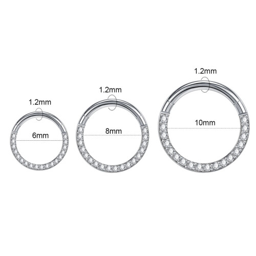 Nasenring aus Titan, 16G 1