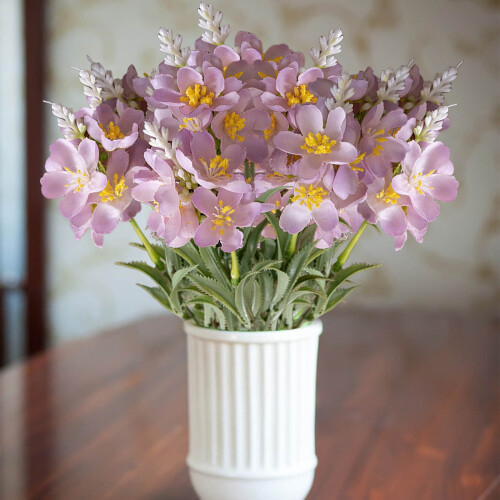 Bouquet de fleurs artificielles réaliste 34 cm