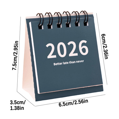Μίνι Επιτραπέζιο Ημερολόγιο2025–2026 Φορητό Τριγωνικό Σχεδιασμό 2