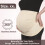 Mavebånd til gravide kvinder sort beige nylon XXL 2 stk. 2