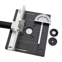 Aluminum Router Table Insert Plate with Backer Ruler