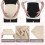 Mavebånd til gravide kvinder sort beige nylon XXL 2 stk. 3
