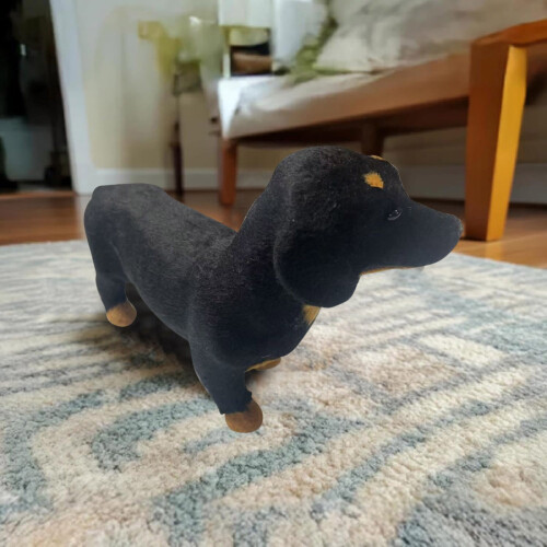 Musta ja ruskea mäyräkoirapehmolelu - Mini pehmolelu 2