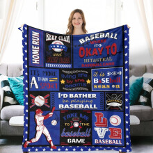 Couverture en flanelle douce antistatique pour basketball et baseball, 60 x 80
