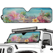Foldable Hawaiian Starfish Sun Shade for Jeep Wrangler JK/JL