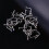 Stainless Steel Rhinestone Nose Studs 30 pcs 2