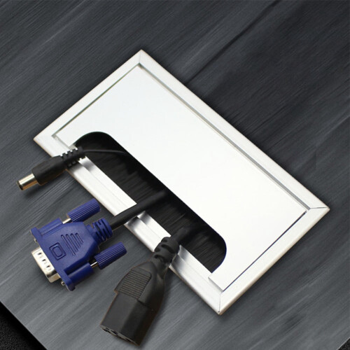 线缆孔盖 黑色 ABS材质 2个装 80160mm 1