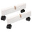 Wooden Room Divider Stand with Wheels 2 Pieces 5