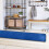 Navy Blue Hallway Runner Rug Non-Slip 2 ft x 6 ft 7