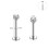 Crystal Lip Labret Studs Set 12 Pcs 16G Mix Color 3