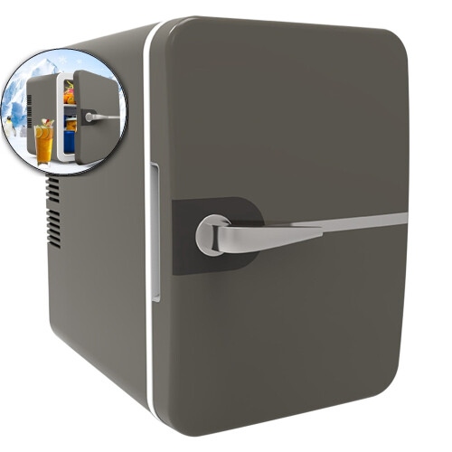 Compact Portable Mini Fridge 6 L Gray