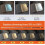Lampe de lecture LED rechargeable, 3 couleurs, 10 niveaux de luminosité 2