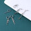 Cross Hoop Earrings Punk Style 6 Pcs 5