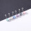 Acrylic Belly Button Rings Banana Barbell 6 Pcs 2