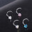 Heart Crystal Nose Ring Stud Set 8 Pieces 3