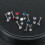 Labret Lip Studs Set 12 Pieces 16G 4
