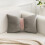 Grey Bow-Shaped Pillow Soft Decorative Throw Pillow 30x50cm 1
