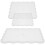 White Silicone Epoxy Resin Molding Trays 3 pcs 6