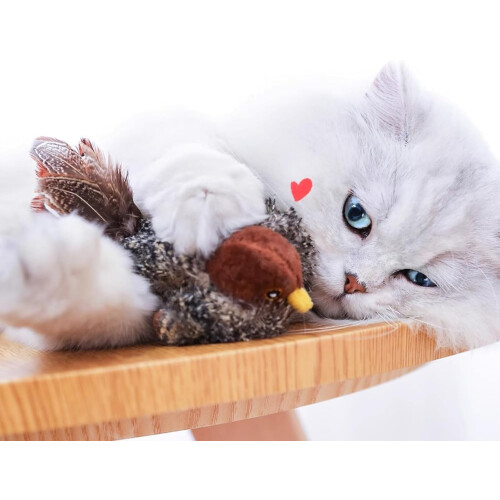 Oiseau chantant rechargeable Celery Pets pour chat 2