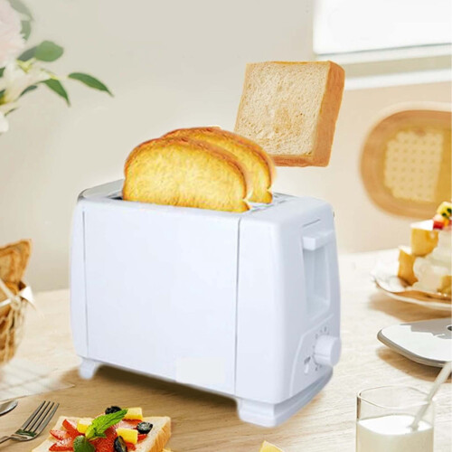 Stainless Steel Toaster Retro Style 2-Slice 6 Functions