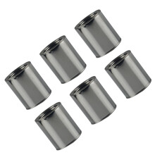Empty Paint Tins with Lids Silver 8 x 8 x 7.5 cm 6 pcs