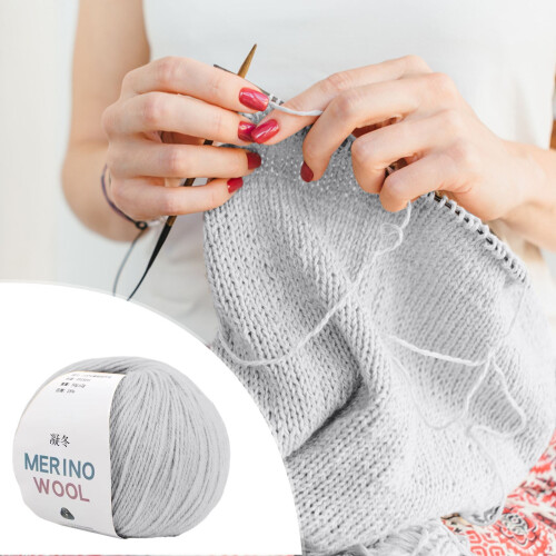 Merino Cashmere Wool Yarn Medium-Thick 100g