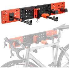 Colgador de Bicicleta Soporte de Pared Ajustable Giratorio Hasta 30kg — soporte bicicleta, colgador garaje