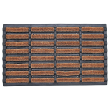 Kokosfußmatte Für Die Tür Rutschhemmend Saugfähig 45x75 cm Braun — kokos fussmatte, eingangsmatte, rutschfeste fussmatte