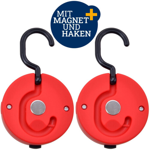 2x COB LED Leuchte Magnet + Haken 1